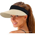 UNIQ Gorra Deportiva Beach fashion custom sun visor cap summer women lady straw visor hat UV-proof beach hat